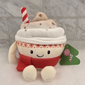 Hot Cocoa Mug Cup Plush Gigglescape 6" Christmas Stuffed Toy BRAND NEW NWT